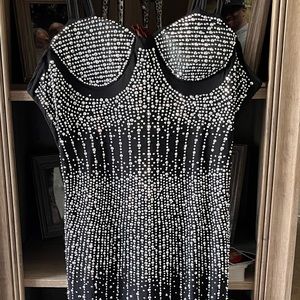 Black dress with gems NWT stretchy absolutely gorgeous